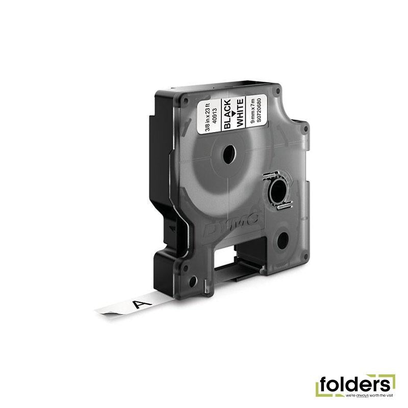 DYMO D1 Label Cassette Tape 9mm x 7m - Black on White