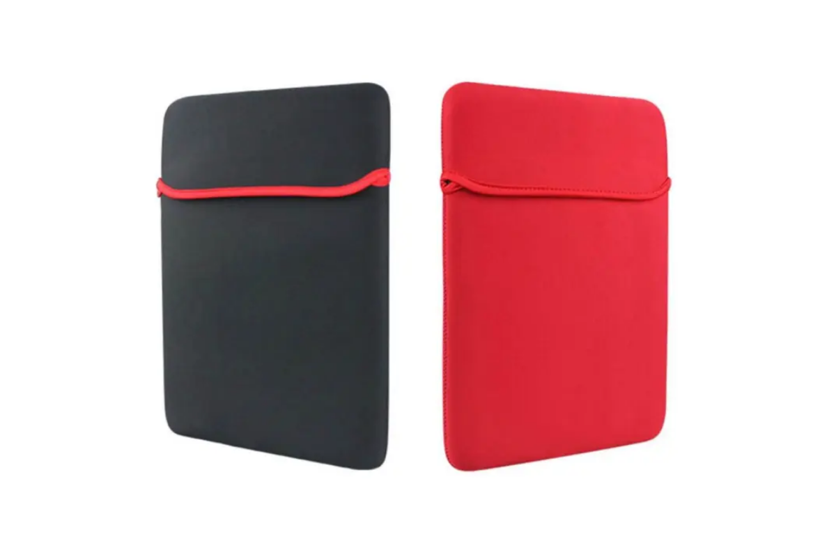 10.2 Inches 2 Tone Red Black Reversible Neoprene iPad SleeveAssorted