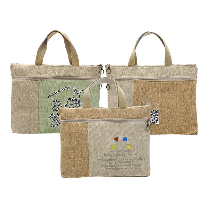 A4 Document Bag With Two Zippered Compartments500 