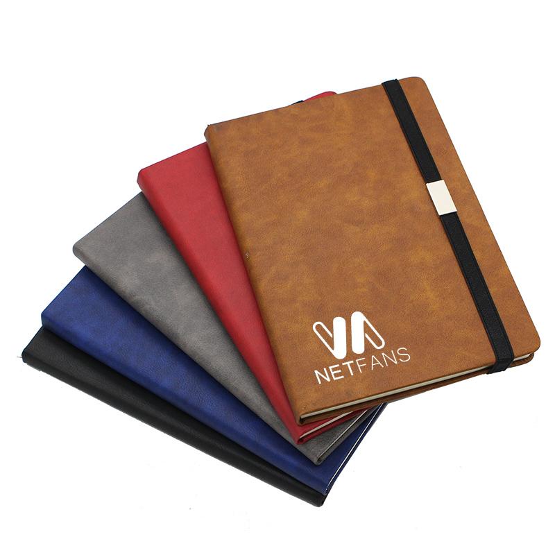 Business Notebook with Pen Holder and Elastic Band Closure500 