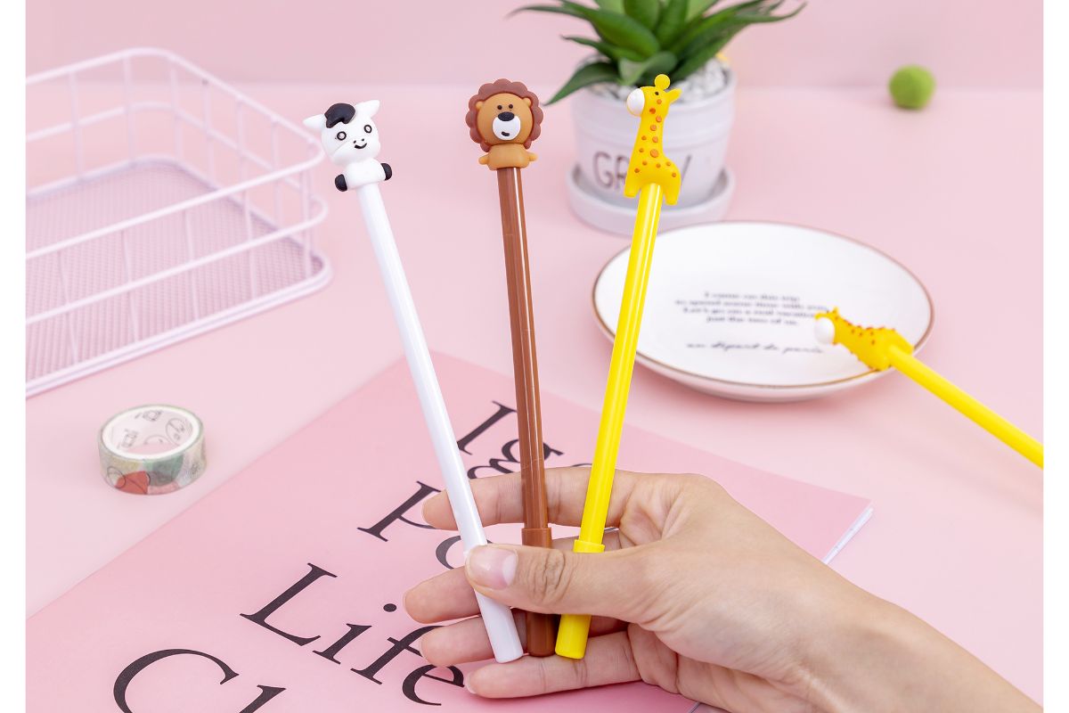 Cartoon Safari Animal Design Gel Ink PenAssorted