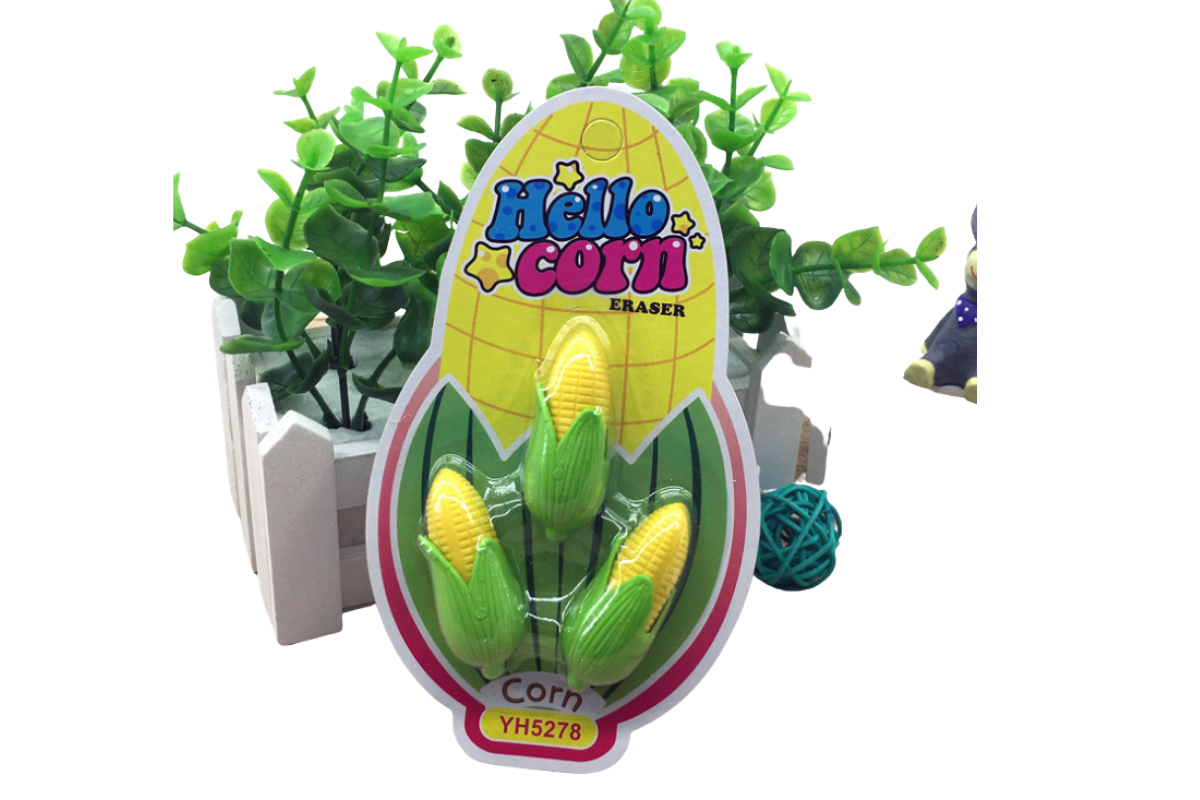 Corn Design EraserAssorted