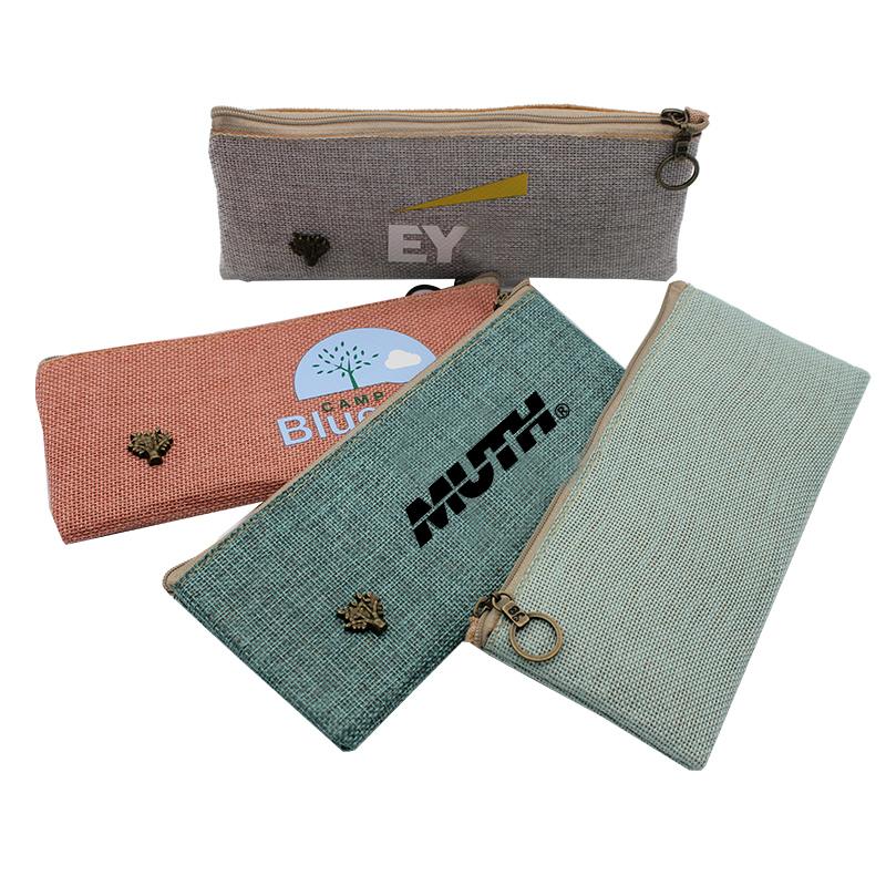 Cotton Pencil Case With Tree Design500 