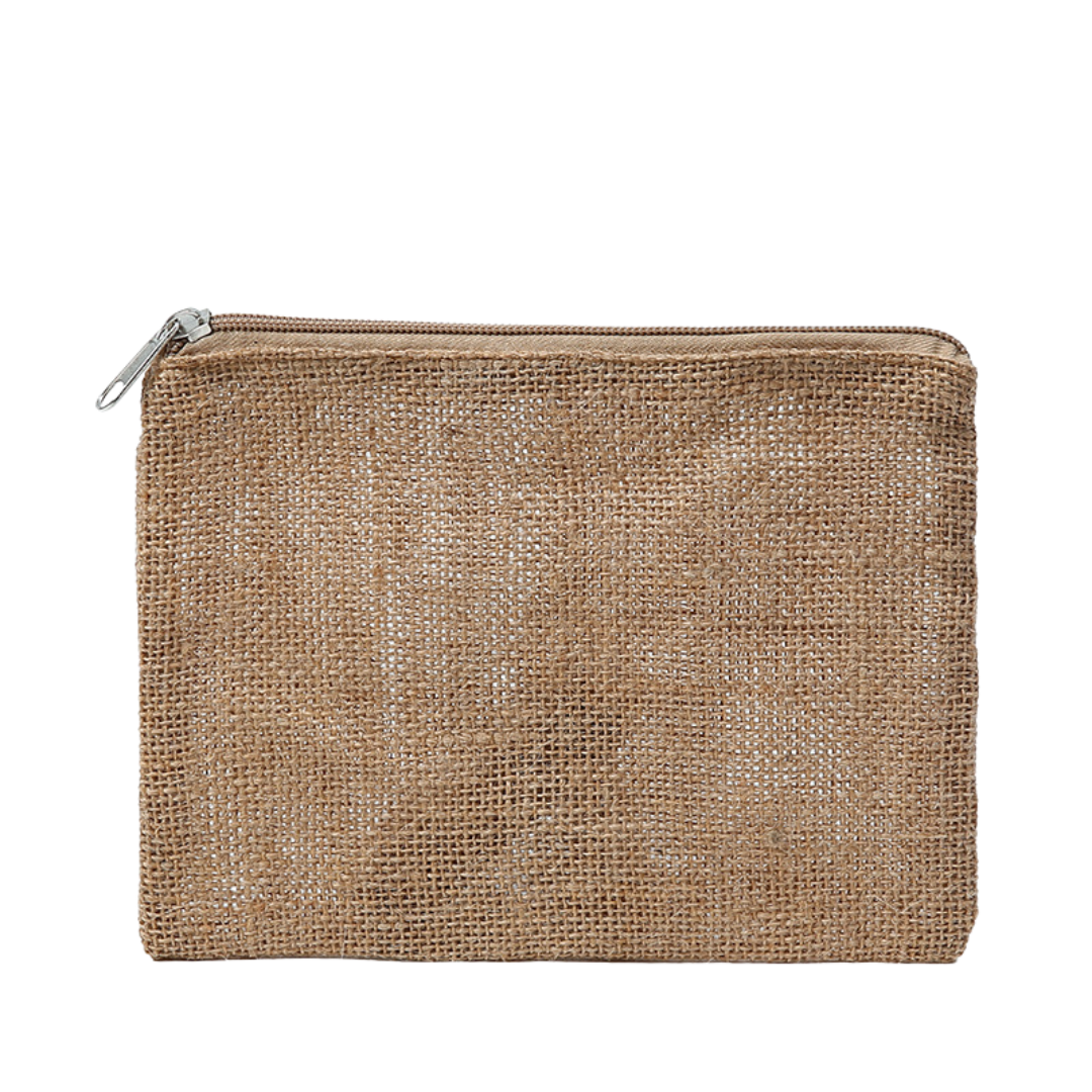 Jute Zipper Pouch (Deliver in 4-6 weeks)
