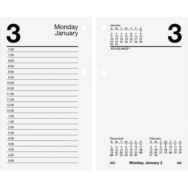 At-A-Glance Daily Desk Calendar Refill [SKU - AAGE71750]EA
