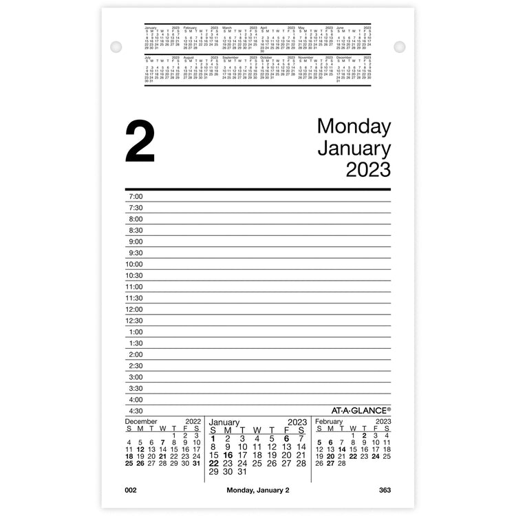 At-A-Glance Daily Pad-Style Desk Calendar Refill [SKU - AAGE45850]EA