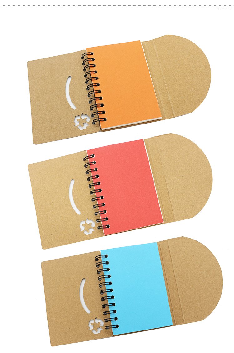Eco-Friendly Notebook With Curved Flap Closure1000 