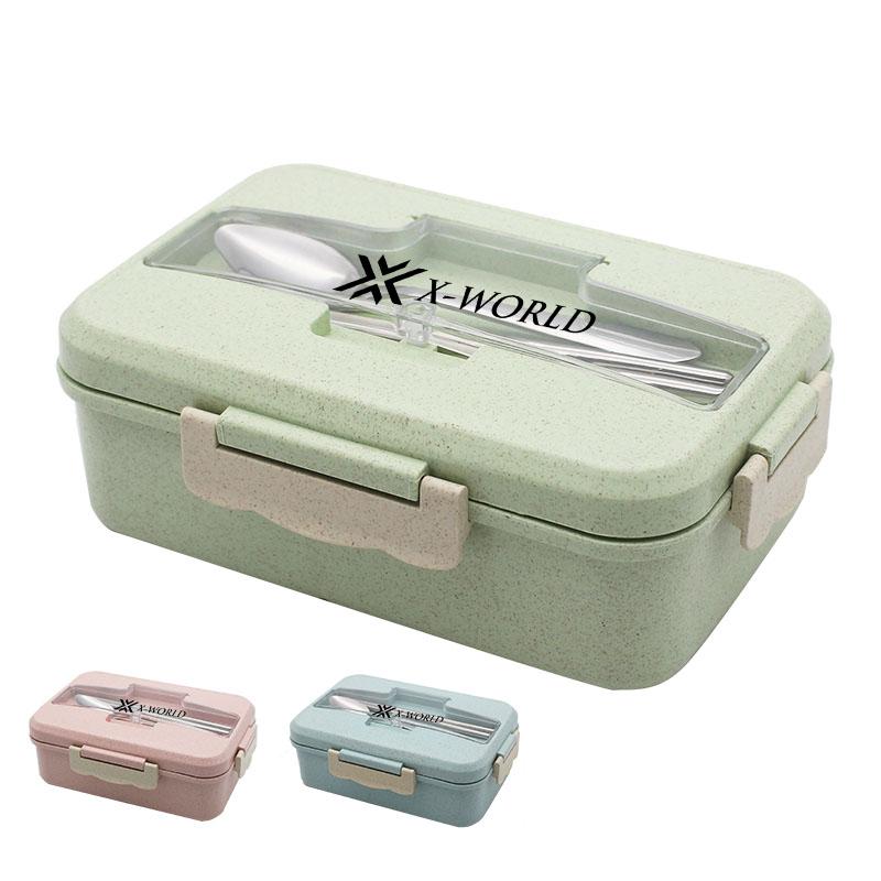 Lunch Box with Dividers and Cutlery Holder500 