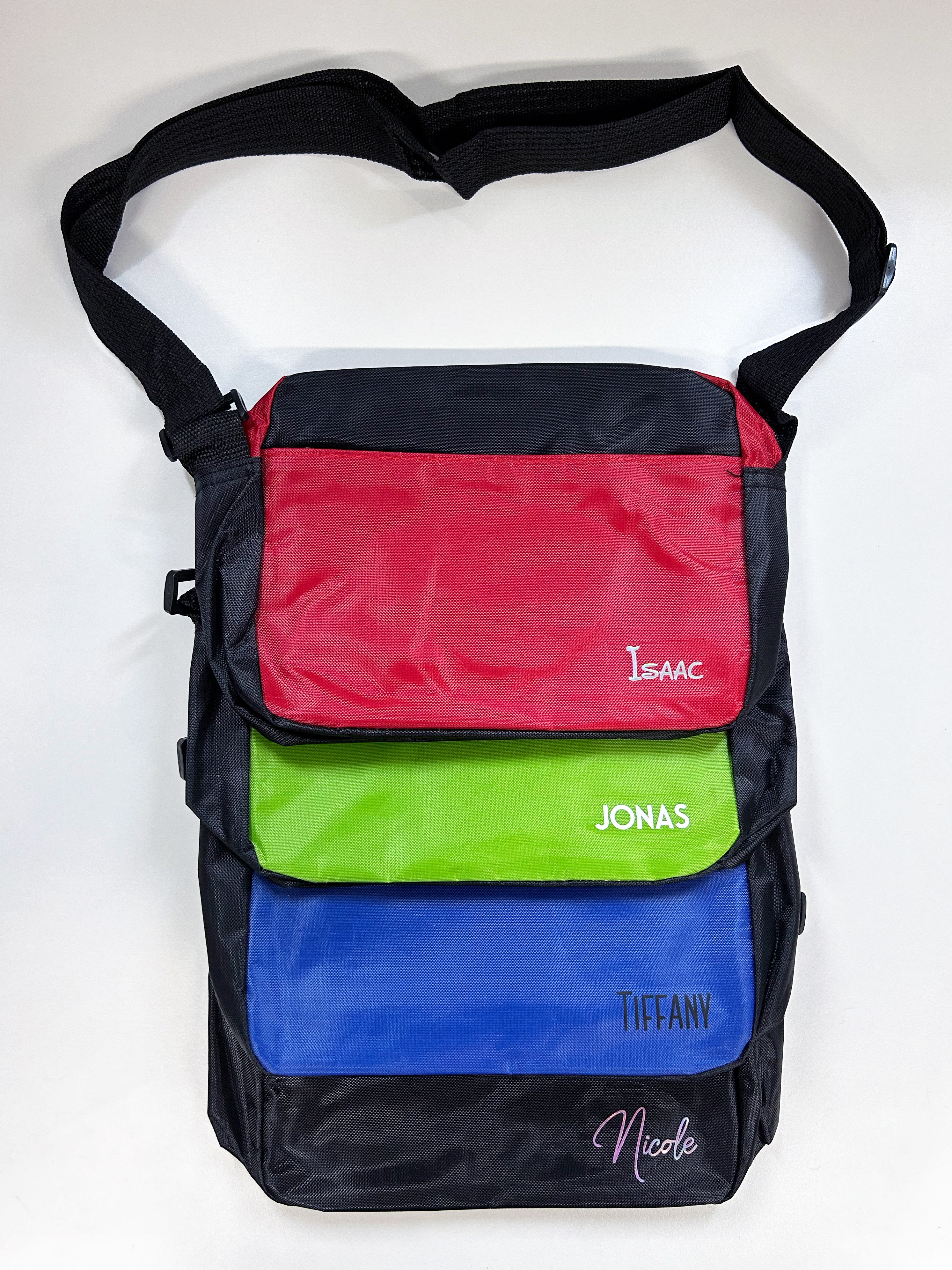 Messenger Shoulder Sling Bag (Name Printing)Assorted