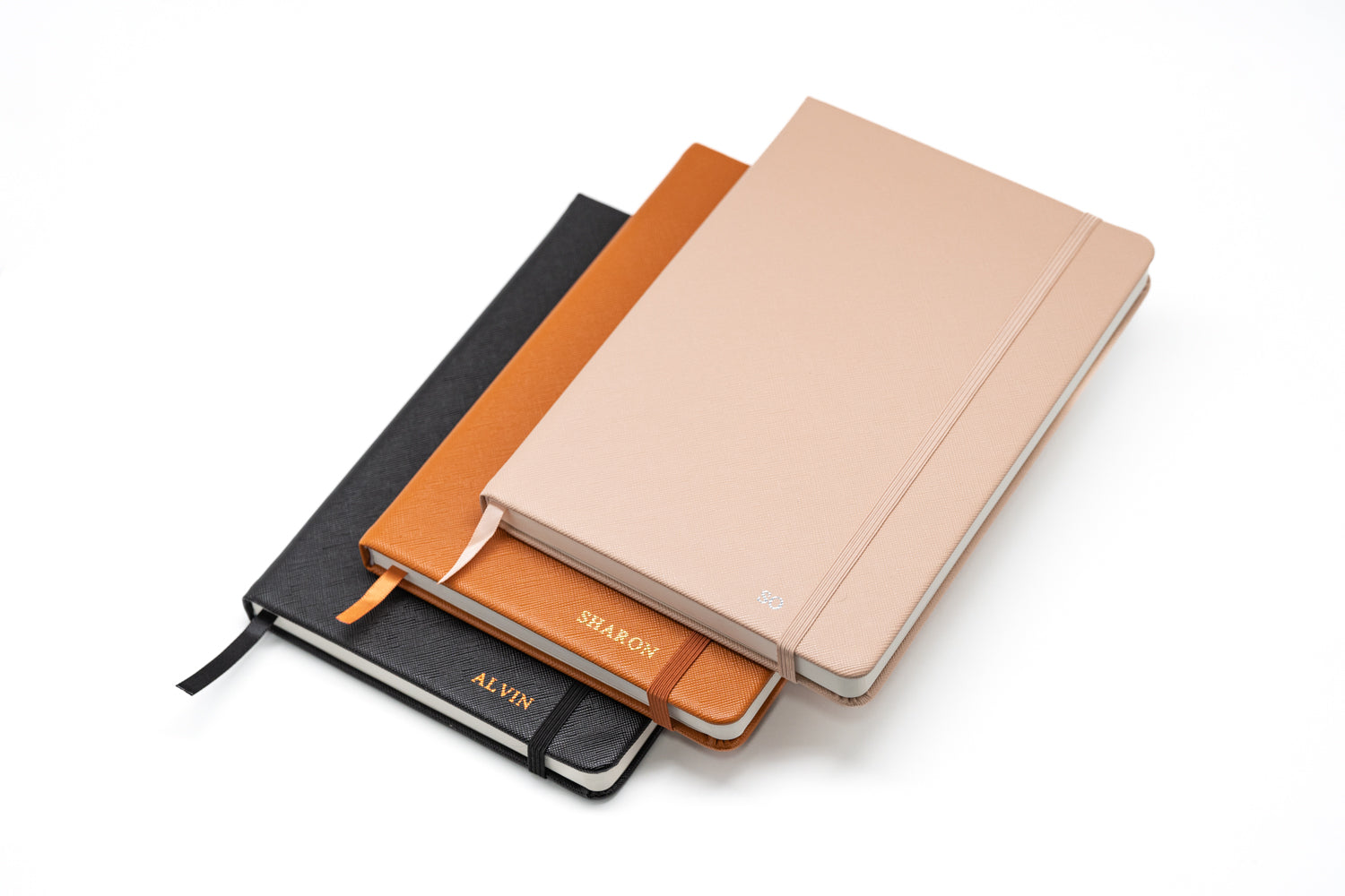 Saffiano Notebook Premium (Name Printing)Black / With Name