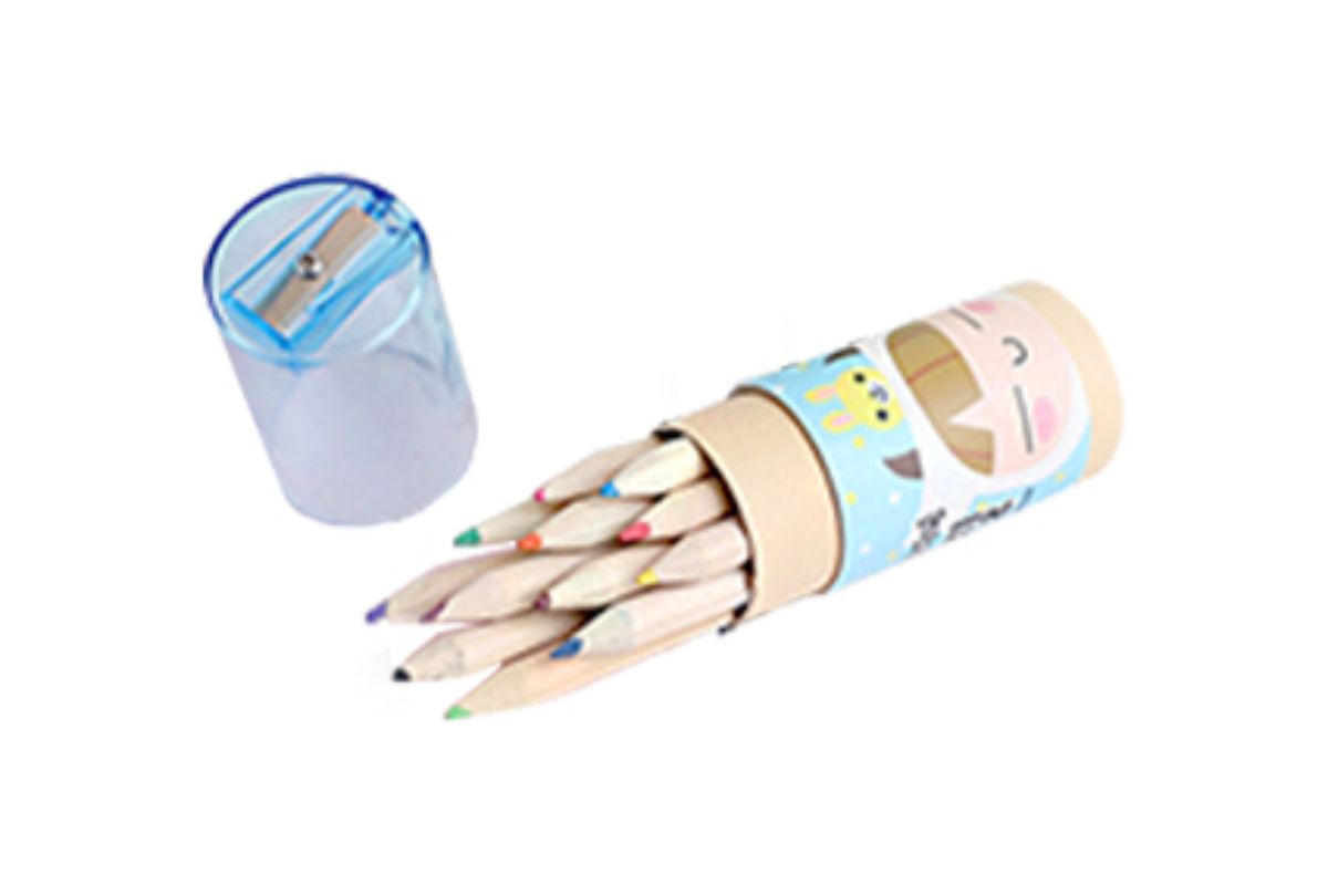 Sketch Girl Theme Tube Color Pencil with SharpenerAssorted