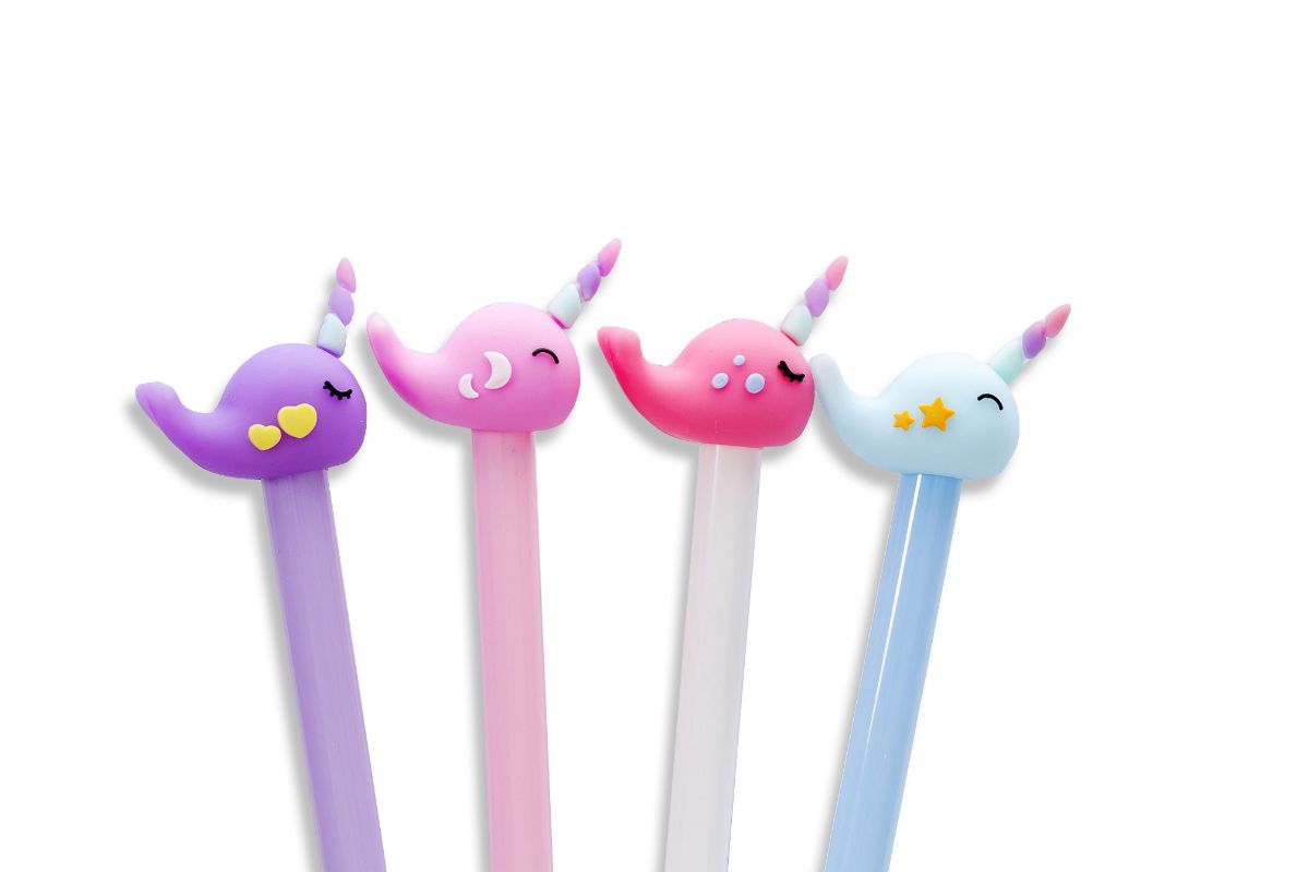 Whimsical Narwhal Design Gel Ink PenAssorted