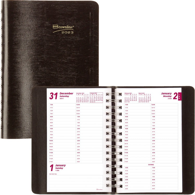 Brownline Daily Planner [SKU - REDCB800BLK]EA
