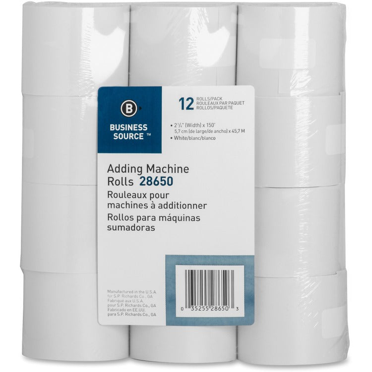 Business Source 150' Adding Machine Rolls [SKU - BSN28650]PK