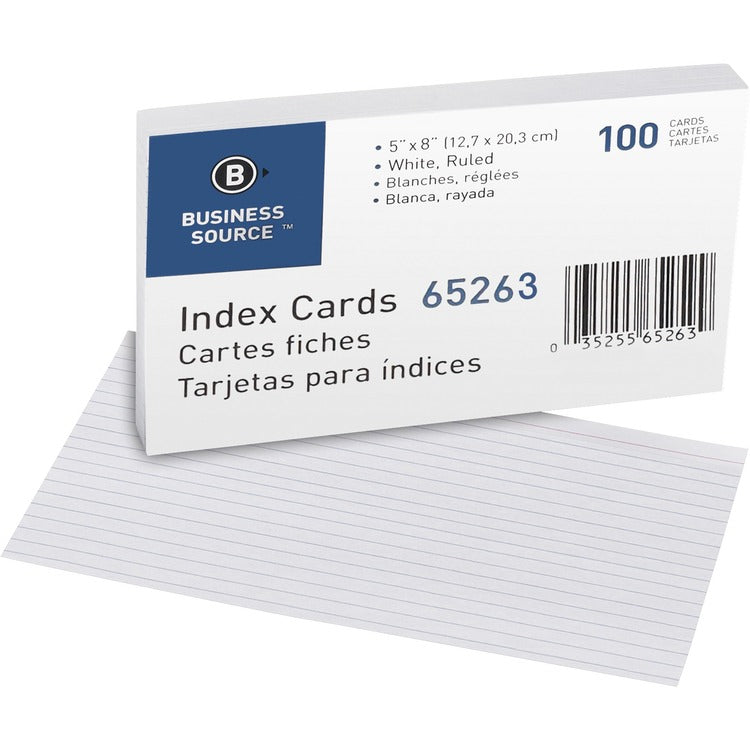 Business Source Ruled Index Cards [SKU - BSN65263]PK