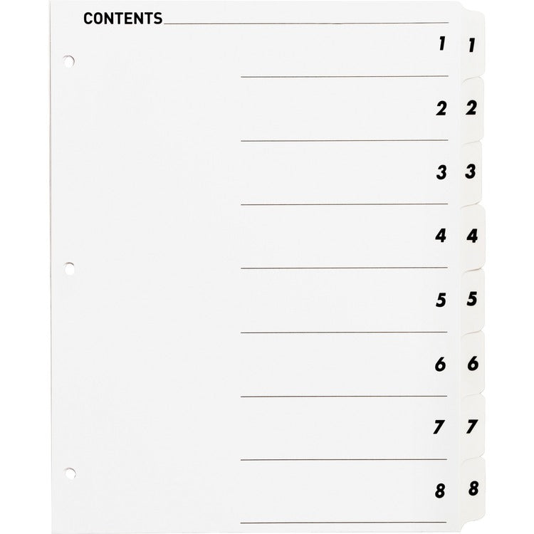 Business Source Table of Content Quick Index Dividers [SKU - BSN05853]ST