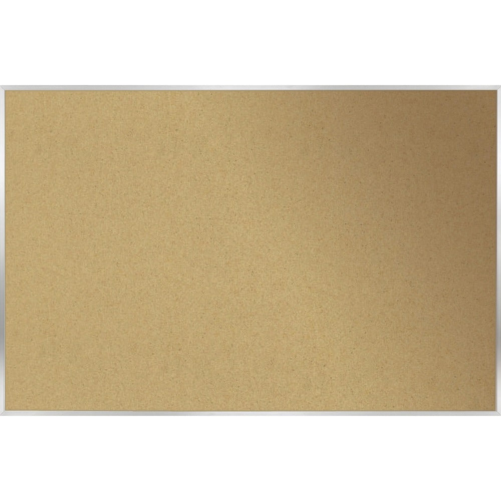 Ghent Natural Cork Bulletin Board with Aluminum Frame [SKU - GHE13181]EA