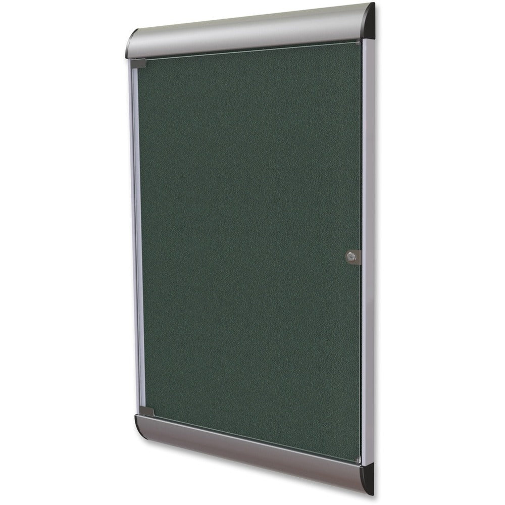 Ghent Silhouette Enclosed with 183 Ebony Vinyl Tackboard [SKU - GHESILH20411]EA