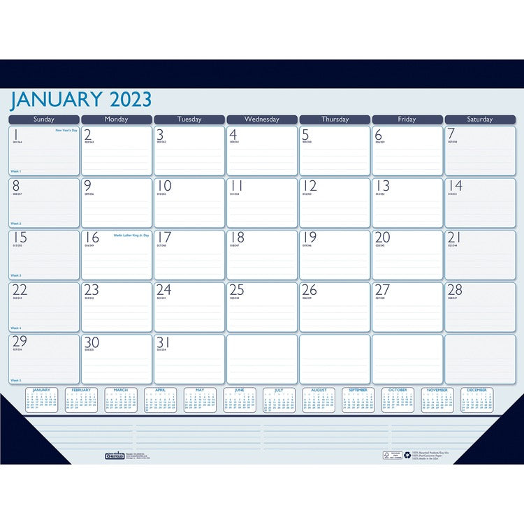 House of Doolittle Contempo Monthly Desk Pad [SKU - HOD1516]EA