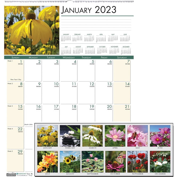 House of Doolittle EarthScapes Flowers Photo Wall Calendar [SKU - HOD327]EA