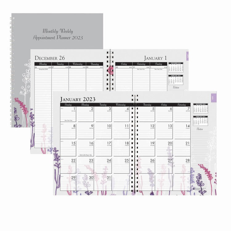 House of Doolittle Wild Flower Weekly/Monthly Planner [SKU - HOD295674]EA