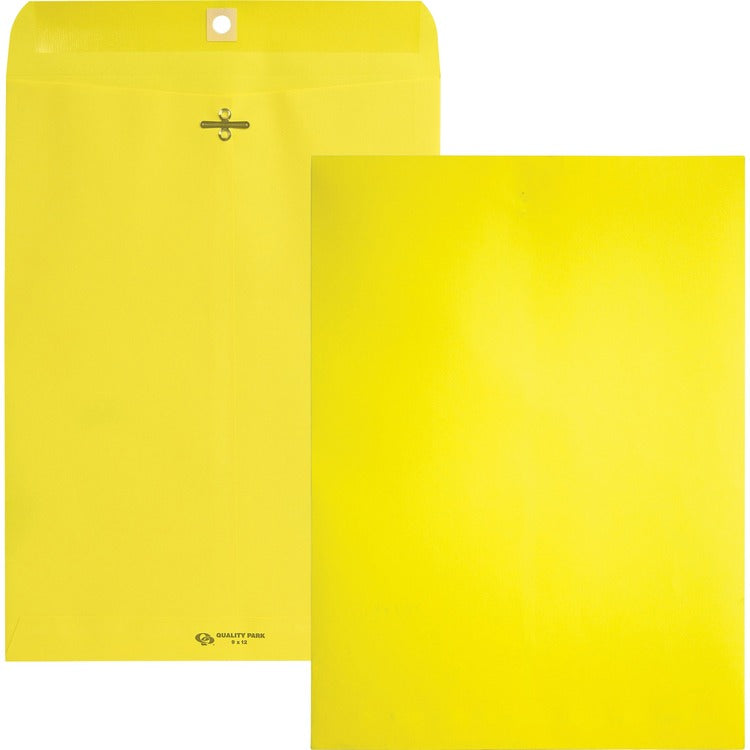 Quality Park Brightly Colored 9x12 Clasp Envelopes [SKU - QUA38736]PK
