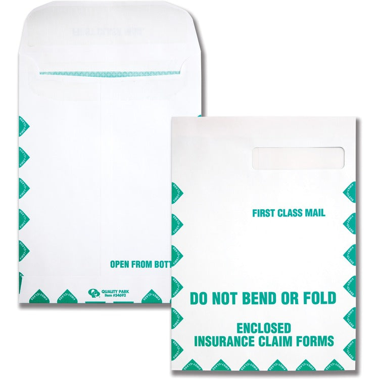 Quality Park Do Not Bend Insurance Claim Envelopes [SKU - QUA54692]BX