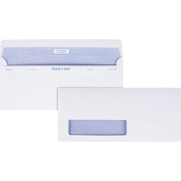 Quality Park Reveal-n-Seal Window Envelopes [SKU - QUA67418]BX