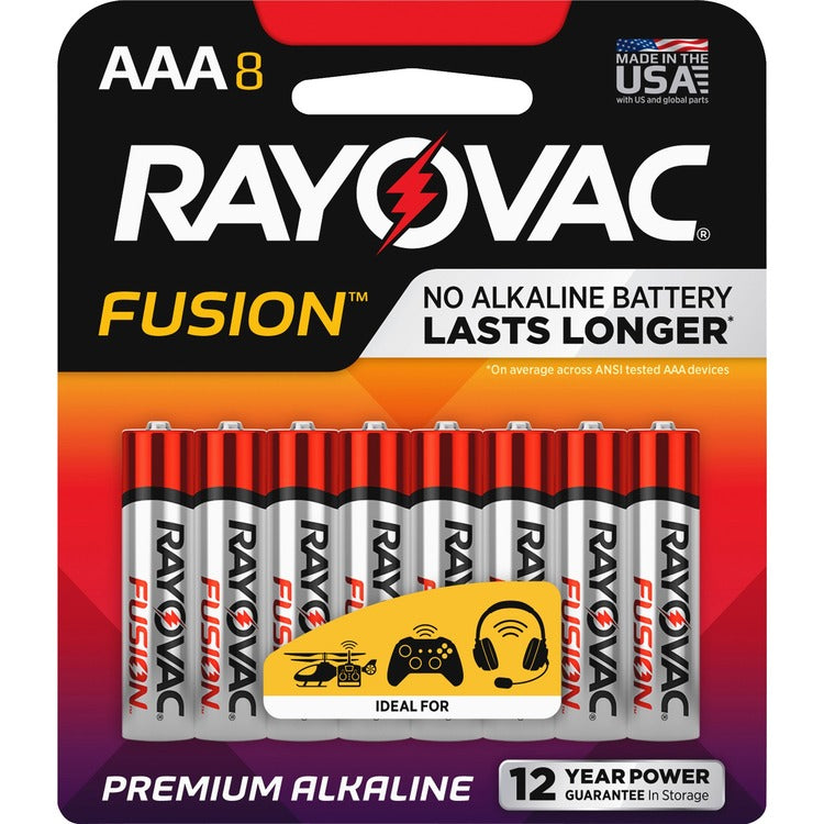 Rayovac Fusion Alkaline AAA Batteries [SKU - RAY8248TFUSK]PK
