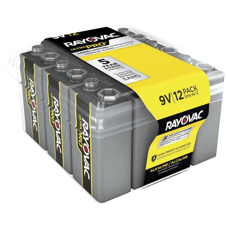 Rayovac Ultra Pro Alkaline 9 Volt Batteries [SKU - RAYAL9V12PPJCT]CT