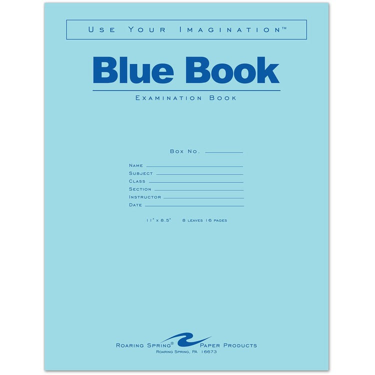Roaring Spring 8 - sheet Blue Examination Book - Letter [SKU - ROA77517]PK