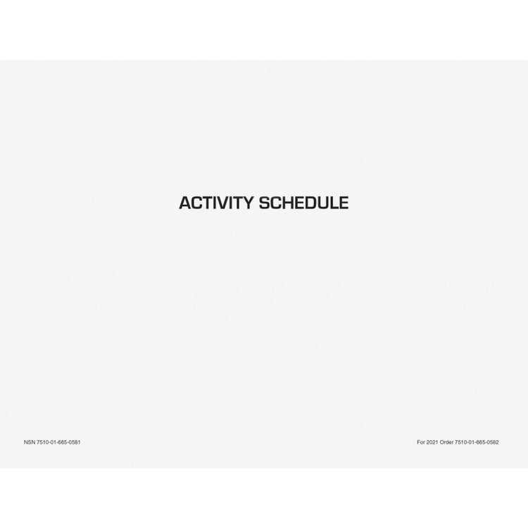 Unicor Flip Style Activity Schedule Calendar [SKU - UCR6650583]PK