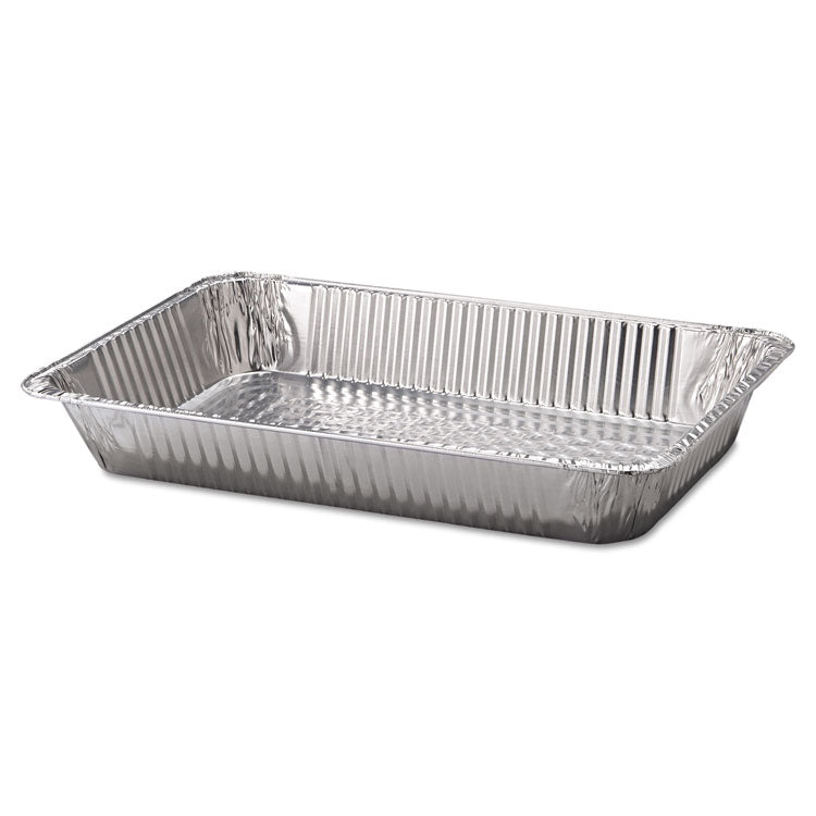 Aluminum Steam Table Pans, Full-Size Deep, 65 Gauge, 3.19  Deep, 12.19 x 20.75, 50/Carton