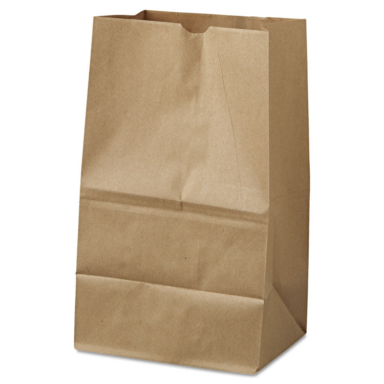 Grocery Paper Bags, 40 lb Capacity, #20 Squat, 8.25  x 5.94  x 13.38 , Kraft, 500 Bags