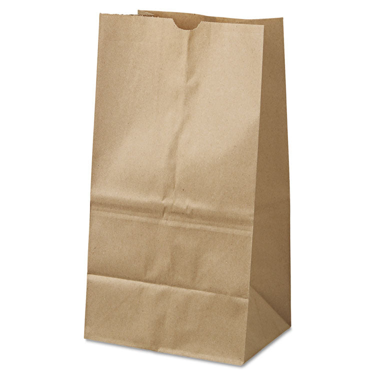 Grocery Paper Bags, 40 lb Capacity, #25 Squat, 8.25  x 6.13  x 15.88 , Kraft, 500 Bags