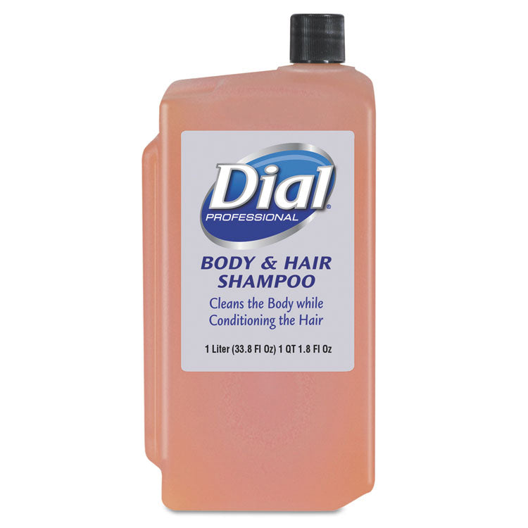 Hair   Body Wash Refill for 1 L Liquid Dispenser, Neutral Scent, 1 L, 8/Carton