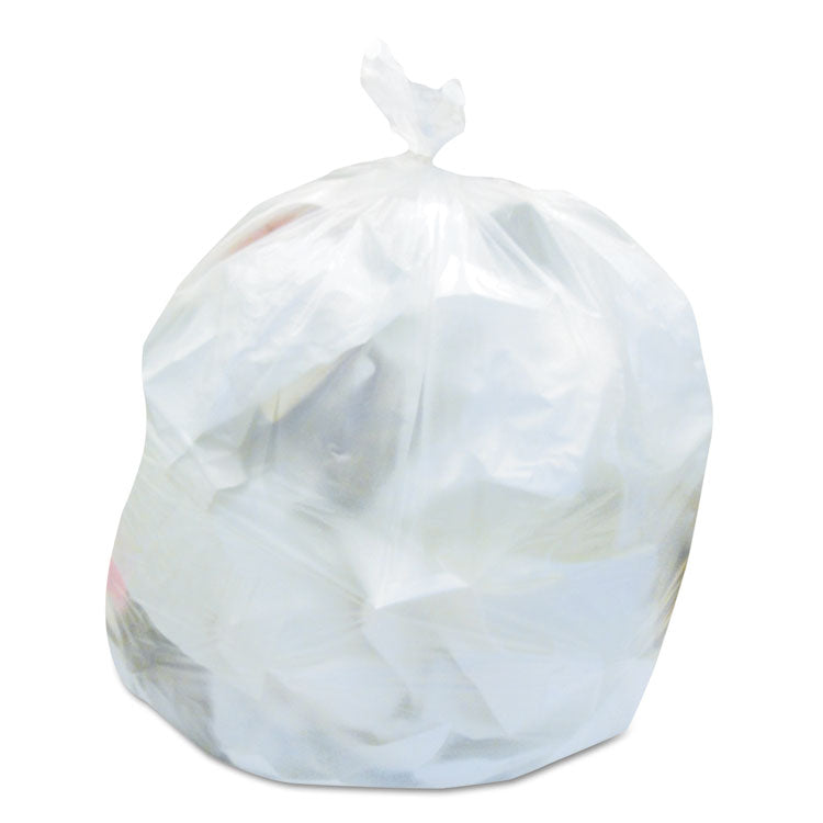 High-Density Waste Can Liners, 30 gal, 8 mic, 30  x 37 , Natural, 25 Bags/Roll, 20 Rolls/Carton
