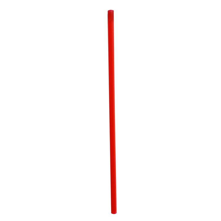 Jumbo Straws, 7.75 , Polypropylene, Red, 2,500/Carton