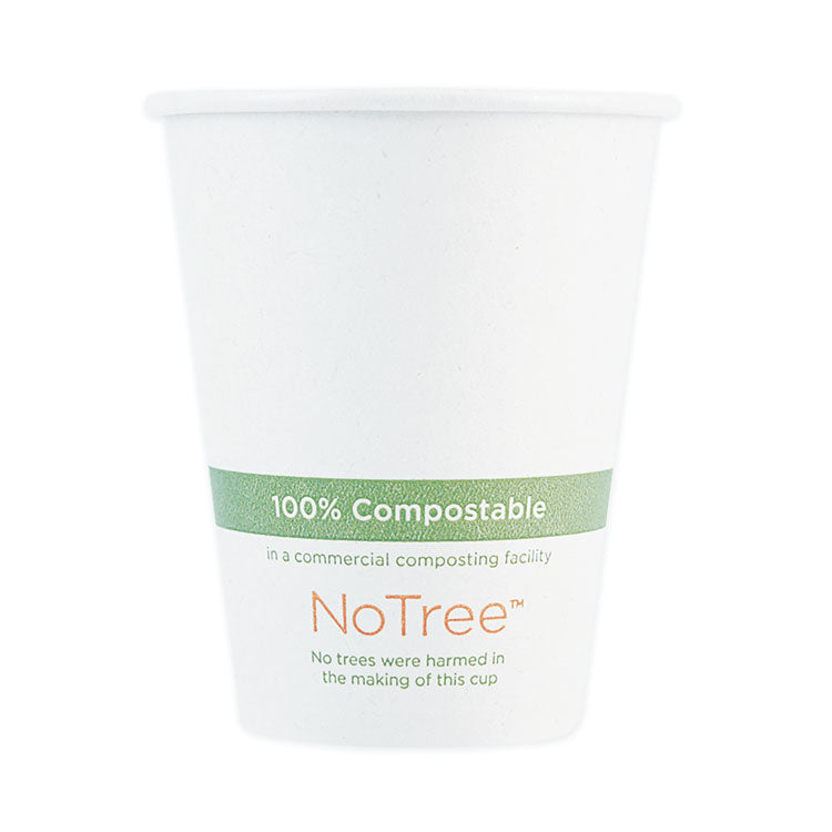 NoTree Paper Hot Cups, 8 oz, Natural, 1,000/Carton