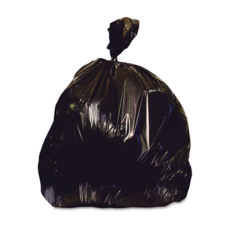 Reprocessed Resin Can Liners, 45 gal, 2 mil, 40  x 46 , Black, 100/Carton