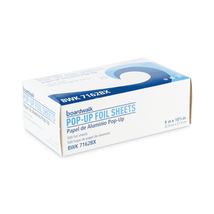 Standard Aluminum Foil Pop-Up Sheets, 63 Gauge, 9 x 10.75, 500 Sheets/Box, 6 Boxes/Carton