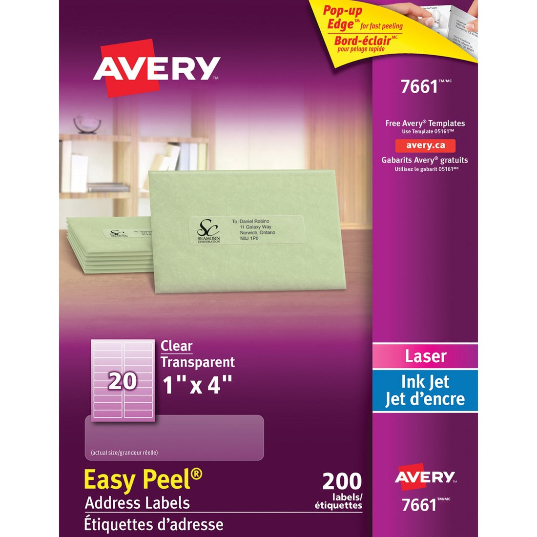 Avery® 1"x4" Easy Peel Address Labels