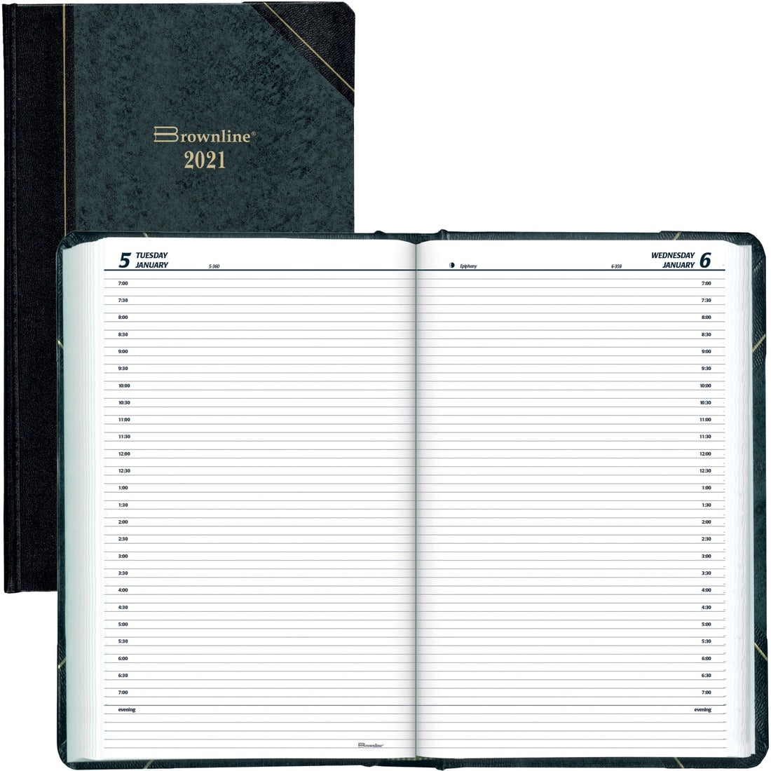 Blueline Brownline Hardcover Daily Appointment Book