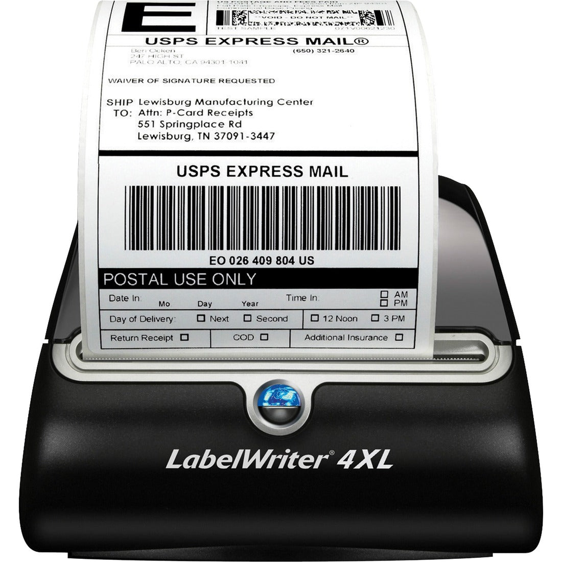 Dymo LabelWriter 4XL Direct Thermal Printer - Monochrome - Silver - Desktop - Label Print