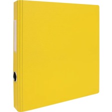 Geocan 1" Textured Heavy-duty Binder, Yellow