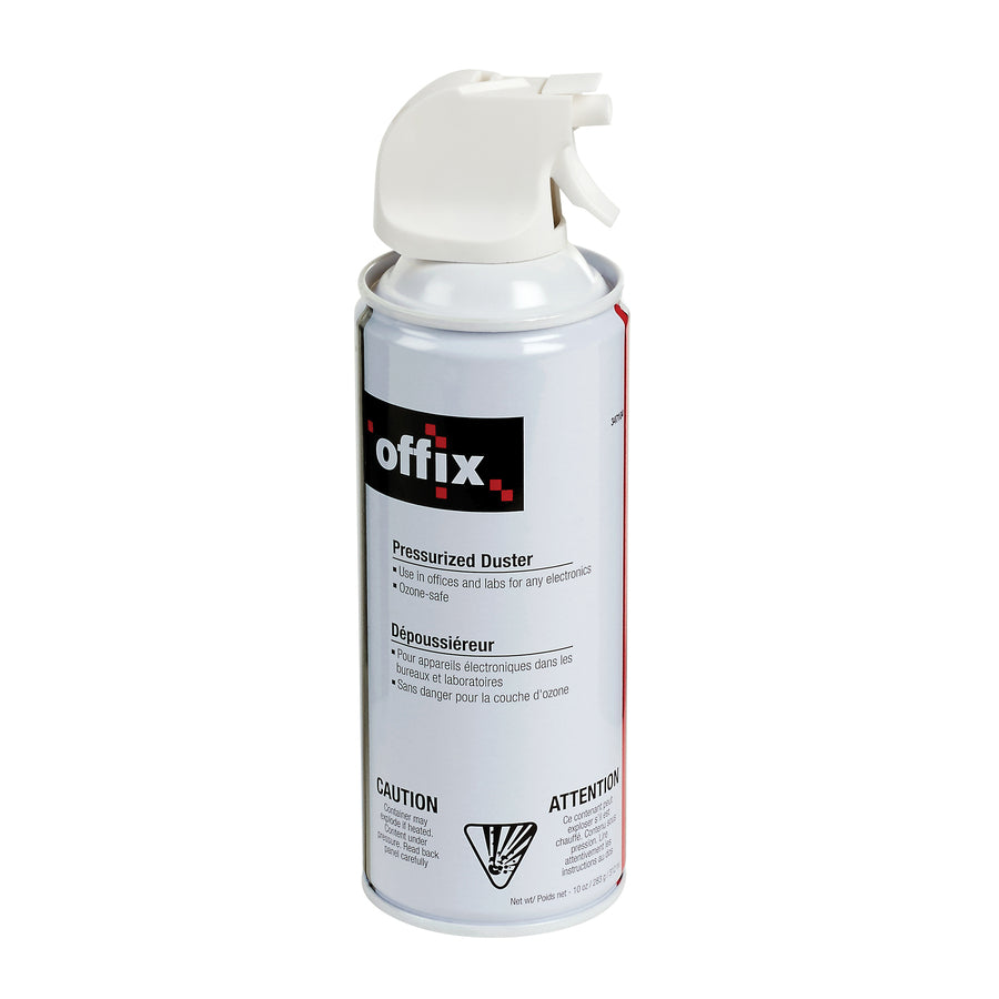 Offix Air Duster - For Electronic Equipment, Keyboard - 10oz - Ozone