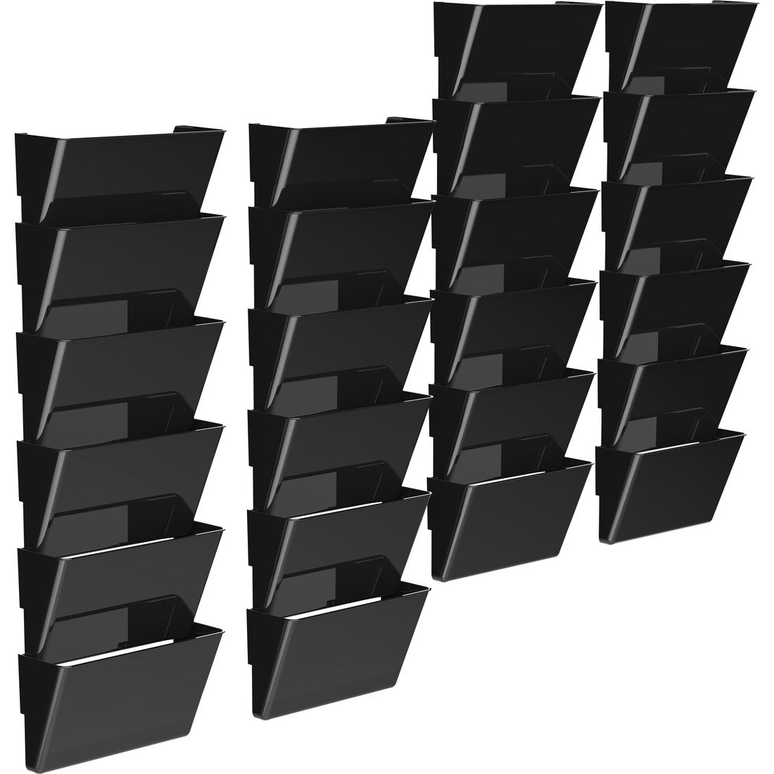 Storex Snap and Stack Wall Pockets Files, Letter