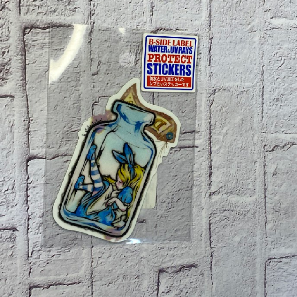 Alice In The Bottle B-Side Label Sticker