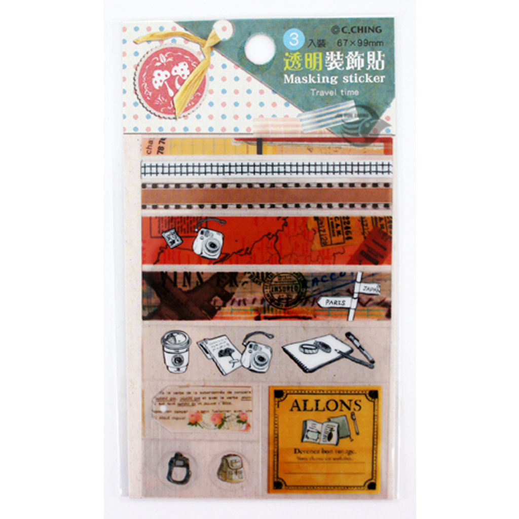 C.Ching Masking Sticker - Travel Time