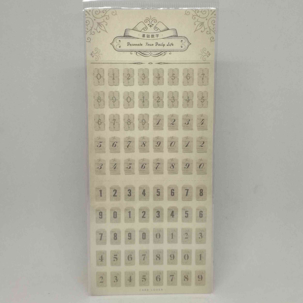 Cardlover Sticker - Numbers